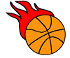 Dibujo bola de baloncesto.