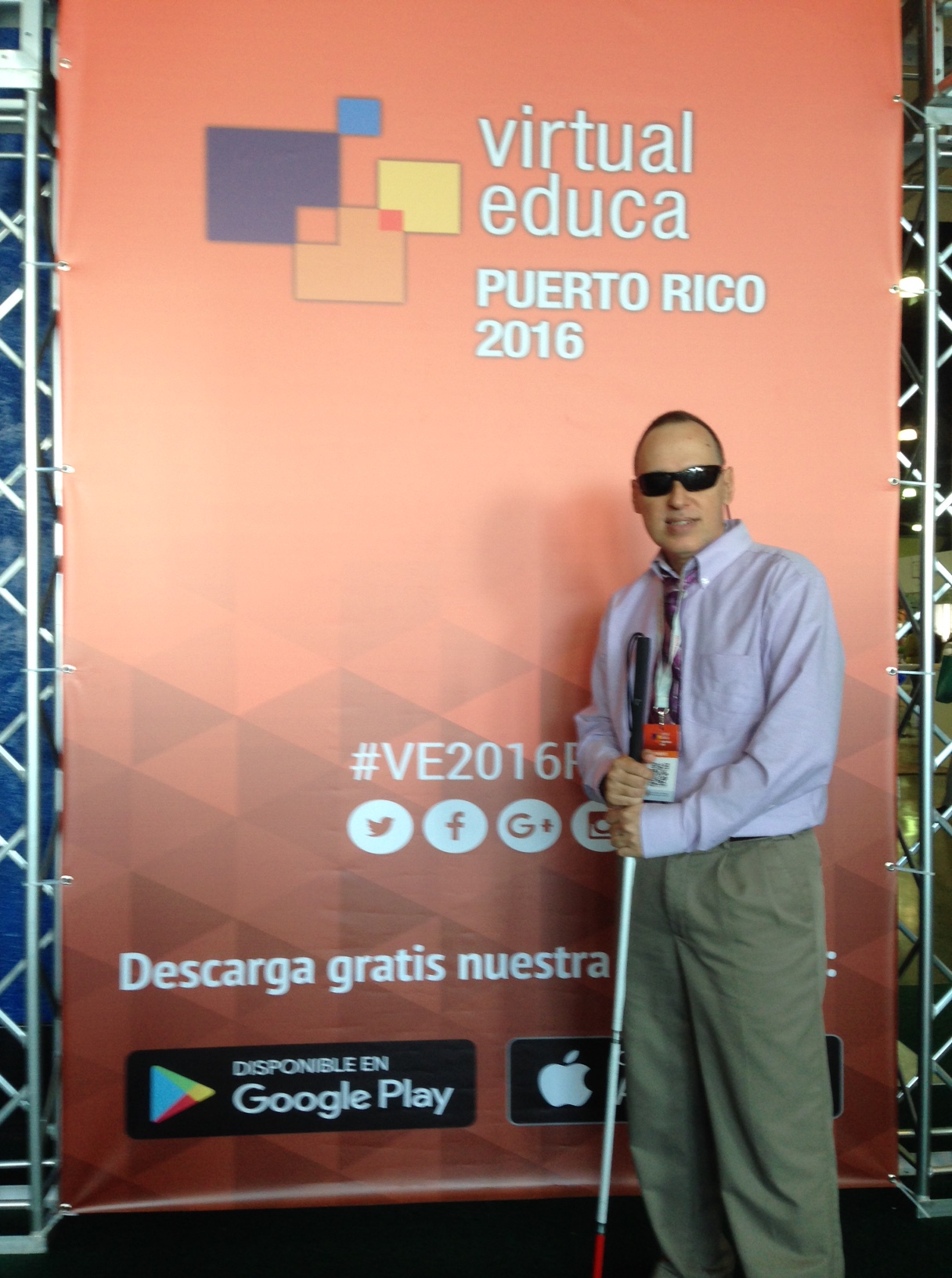 Foto de José Manolo Alvarez, en el evento internacional Virtual Educa 2016.